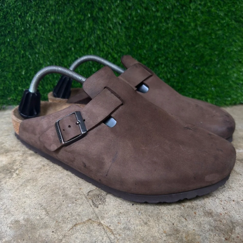 Vintage Birkenstock Boston Clogs Gorpcore Naturecore Workwear Brown 43 10M